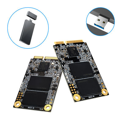 MSATA Commercial SSD External Solid Hard Drive 128GB To 2TB Shock Resistance